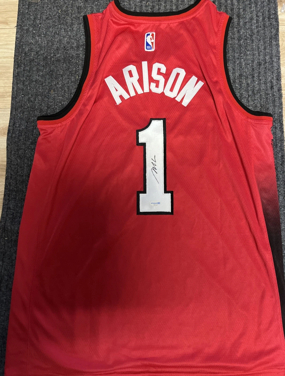 MIAMI HEAT- MICKY ARISON SIGNED AUTOGRAPH JERSEY ACOA COA HOF NBA 3x NBA CHAMP