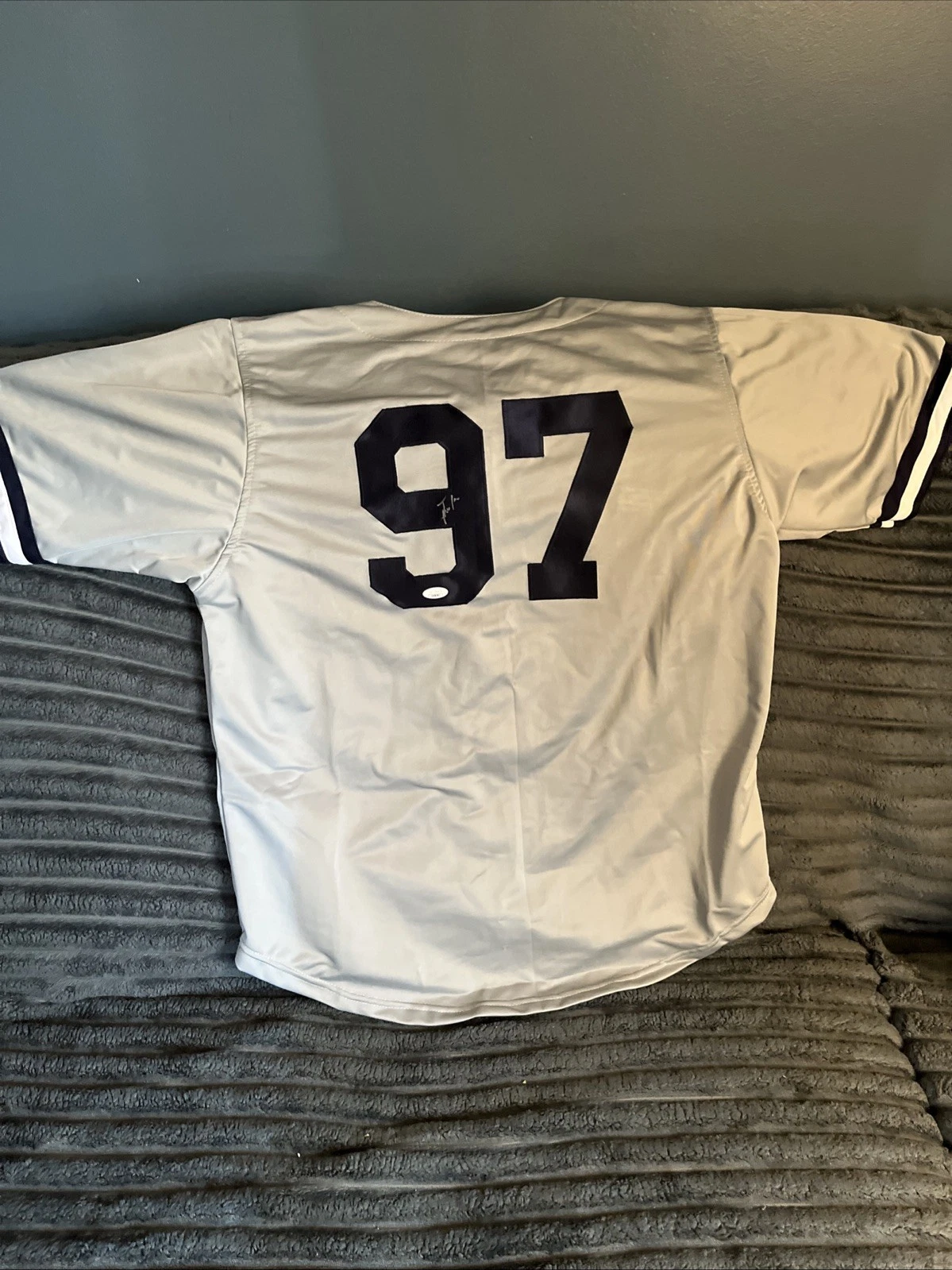 NEW YORK YANKEES-JESUS RODRIGUEZ SIGNED AUTOGRAPHED JERSEY SF GIANTS JSA COA