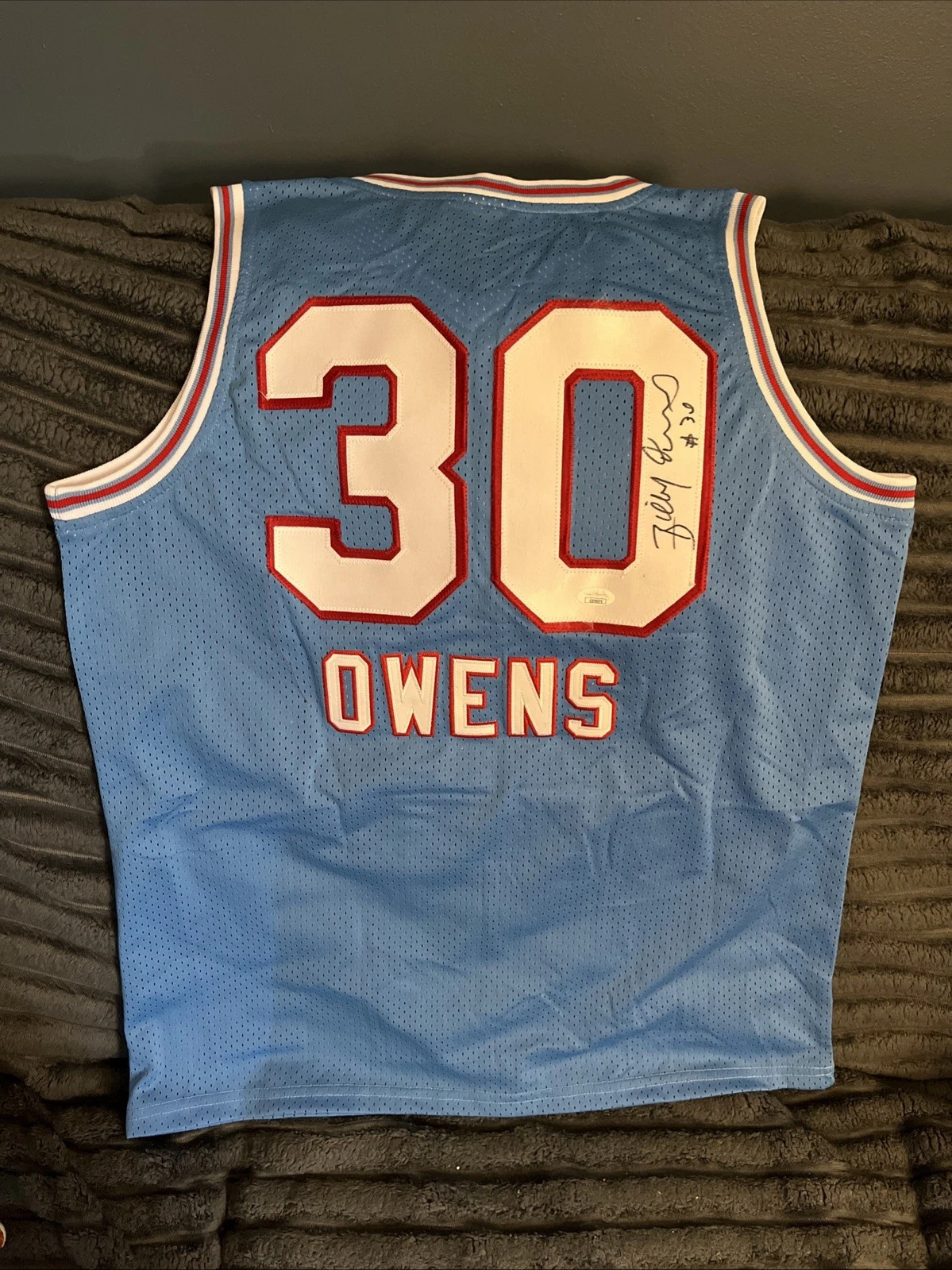 SACRAMENTO KING-BILLY OWENS SIGNED AUTOGRAPH JERSEY SYRACUSE ORANGE JSA COA Cuse