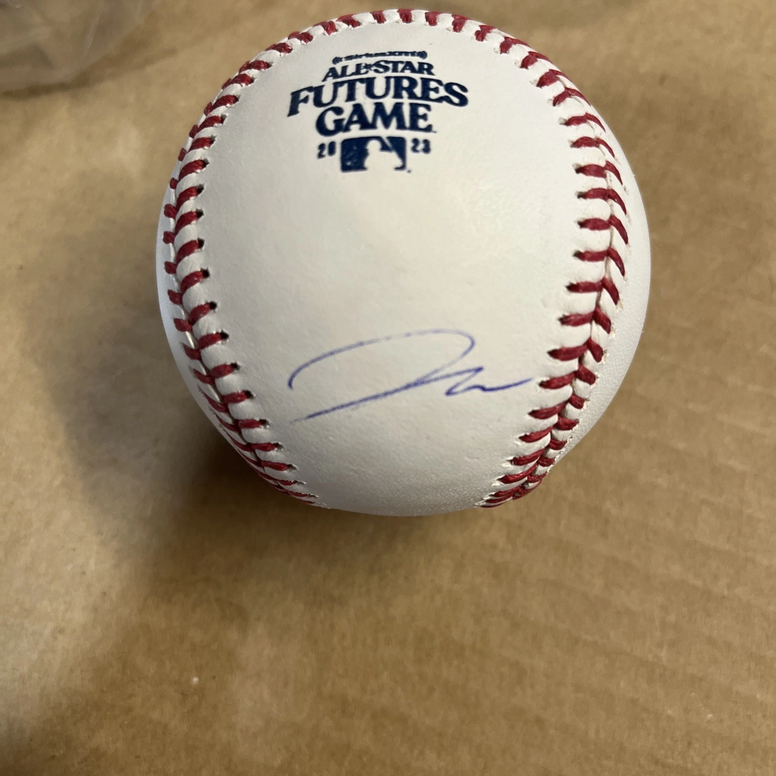 James Wood Signed Autographed 2023 Futures Game Baseball Nationals JSA COA