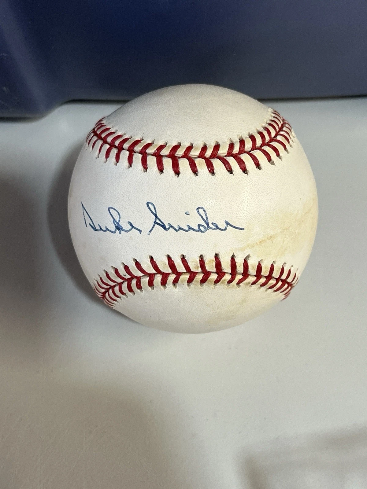 DUKE SNIDER SIGNED AUTOGRAPHED ONL BASEBALL! Dodgers, Mets, Giants!  HOF JSA