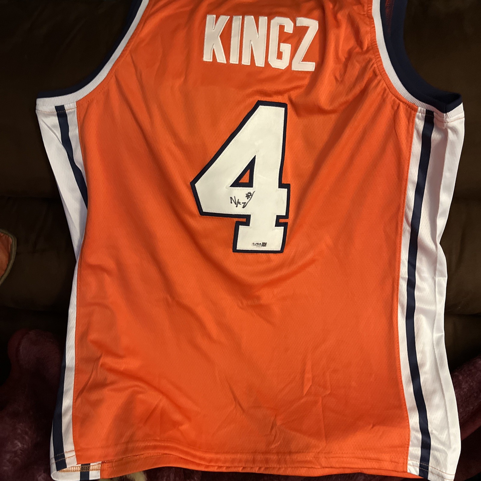 SYRACUSE ORANGE-NATE KINGZ SIGNED AUTOGRAPHED JERSEY JSA COA CUSE BASKETBALL 🏀