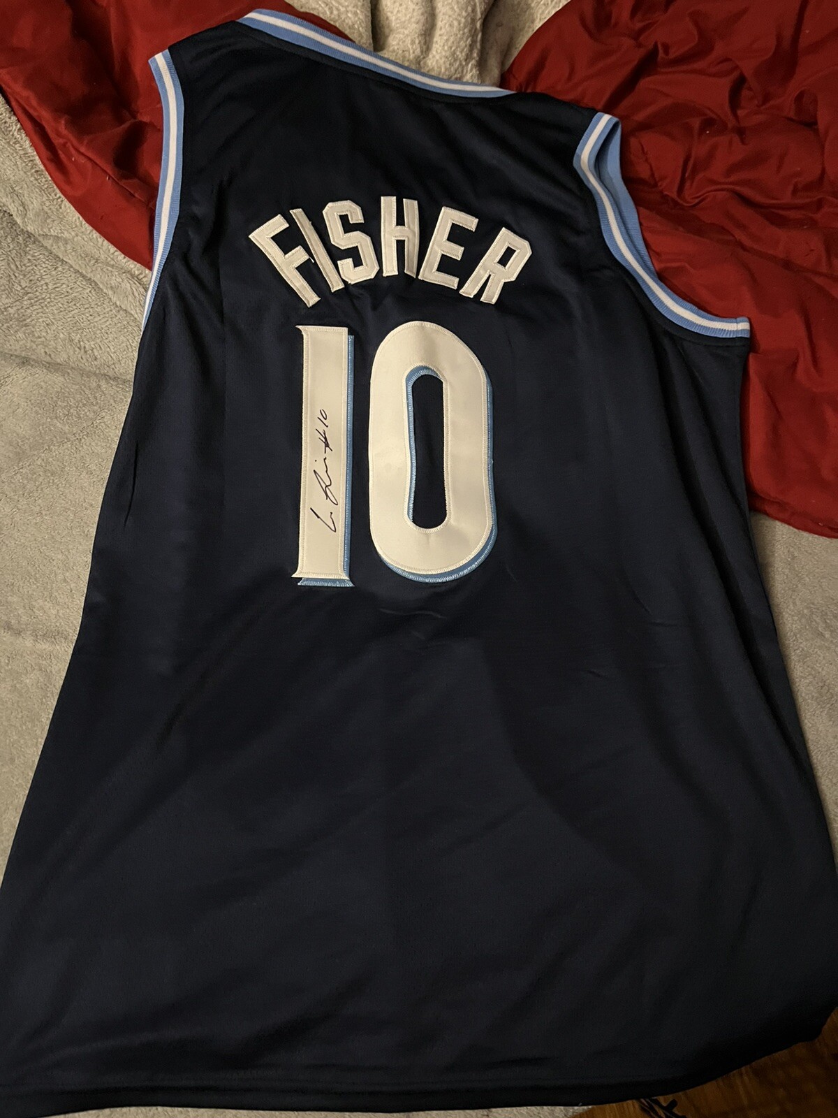 VILLANOVA WILDCATS COREY FISHER SIGNED AUTOGRAPHED JERSEY ACOA ALL BIG EAST