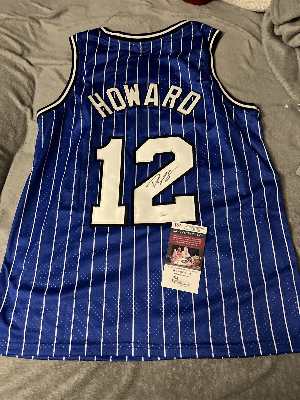 DWIGHT HOWARD signed autographed ORLANDO MAGIC Jersey LAKERS JSA CERT HOF 25