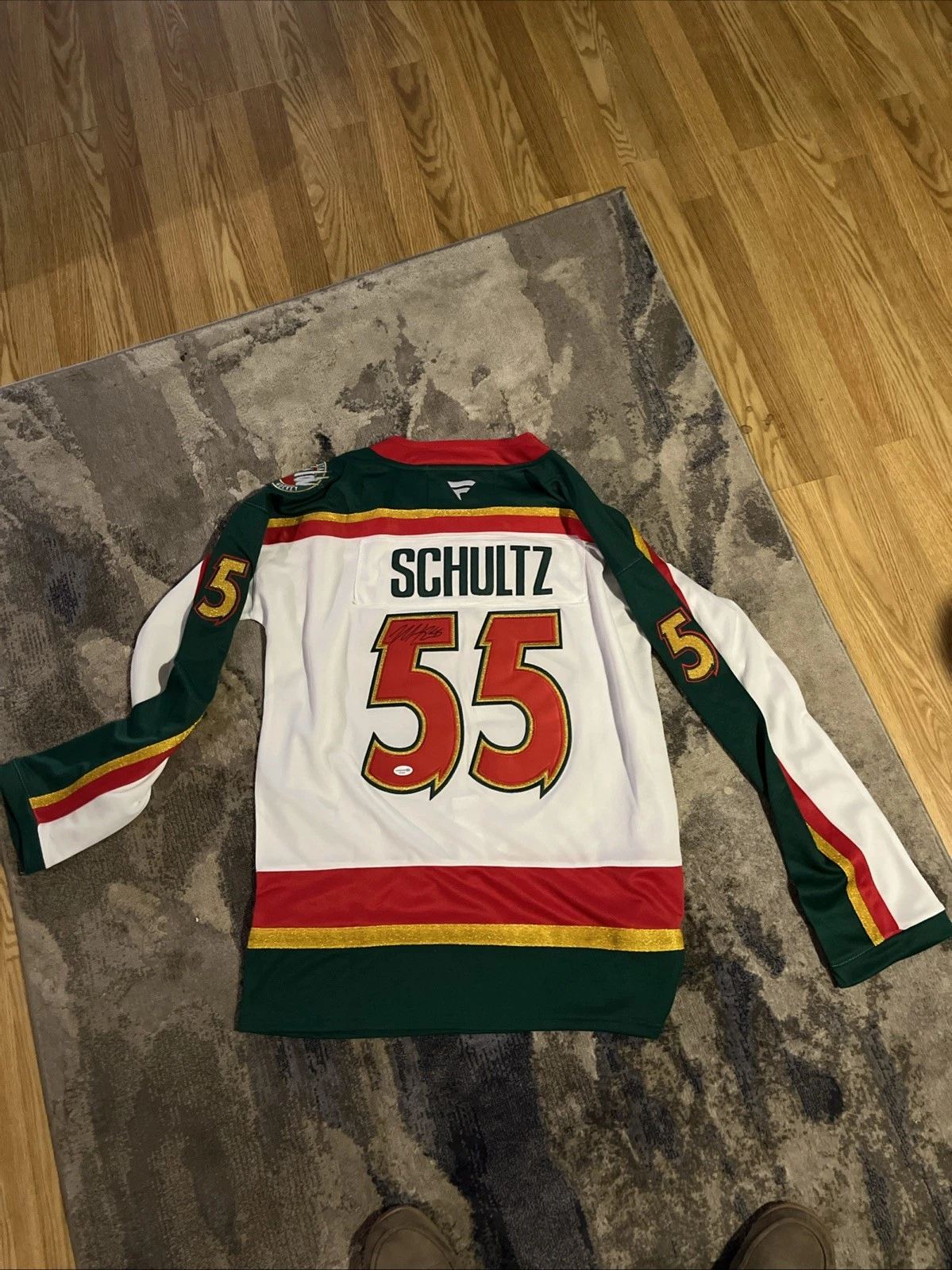 MINNESOTA WILD-NICK SCHULTZ SIGNED AUTOGRAPHED JERSEY ACOA COA RARE NHL 🏒 52