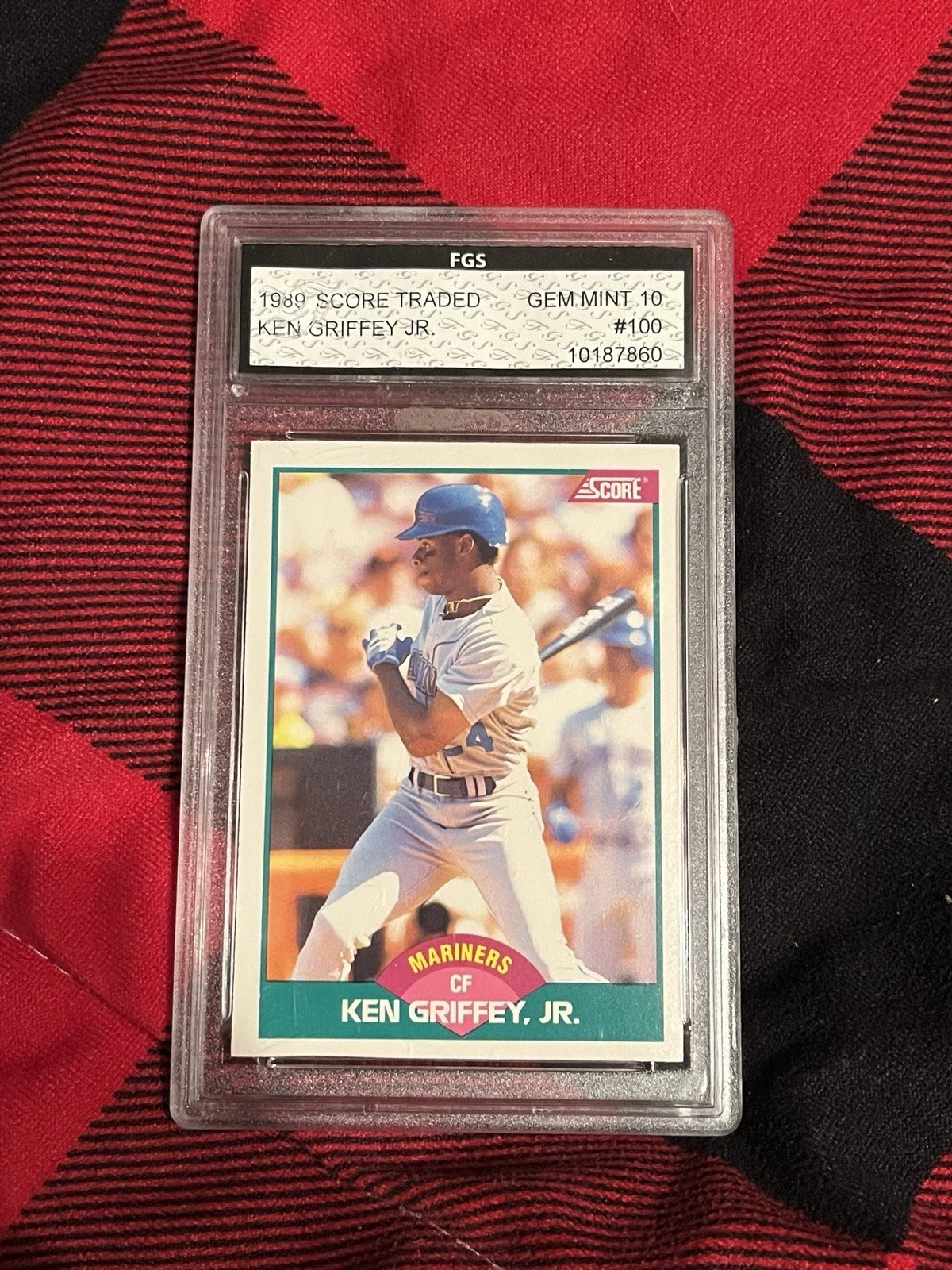 1989 Score Traded Ken Griffey Jr. Rookie #100T FGS 10 Gem  HOF Seattle Mariners