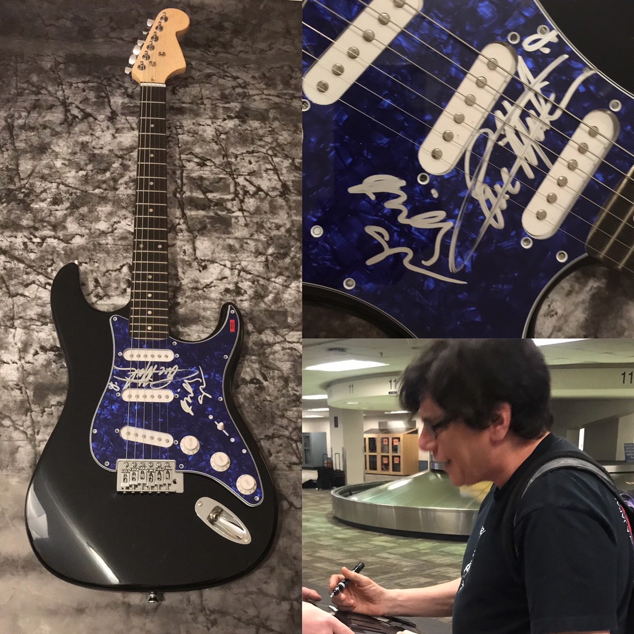 GFA Eric Martin & Billy * MR. BIG * Band Signed Electric Guitar PROOF LA2 COA