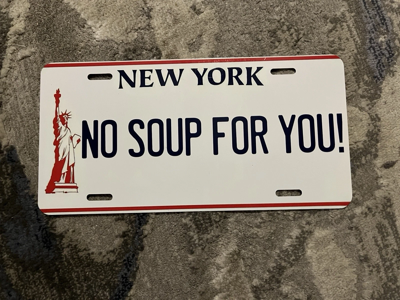 THE SOUP NAZI NOVELTY LICENSE PLATE & FUNKO POP YEV KASEEM SEINFELD RARE NO SOUP