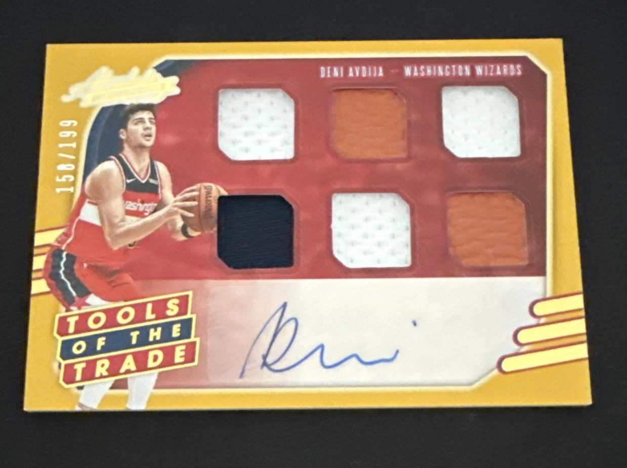 2020/21 Panini Absolute Deni Avdija #/199 TOTT Blazers Jersey RC AUTO Autograph