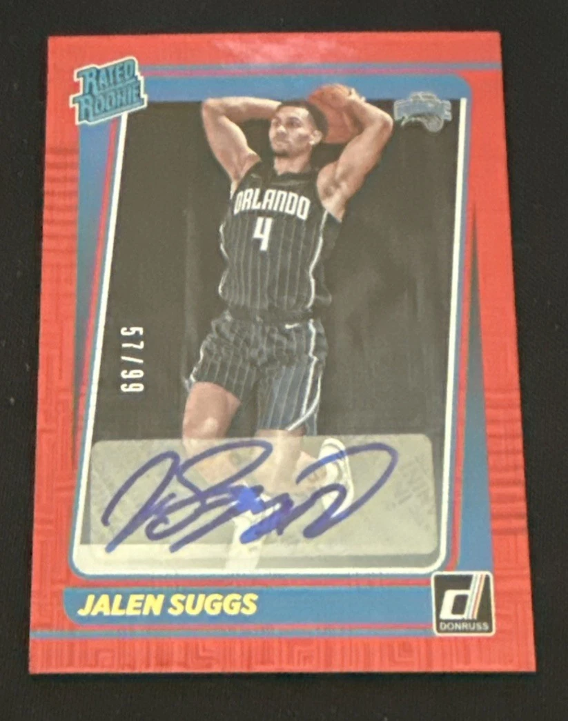 Jalen Suggs 2021-22 Panini Donruss Red Choice Autographs /99 #229