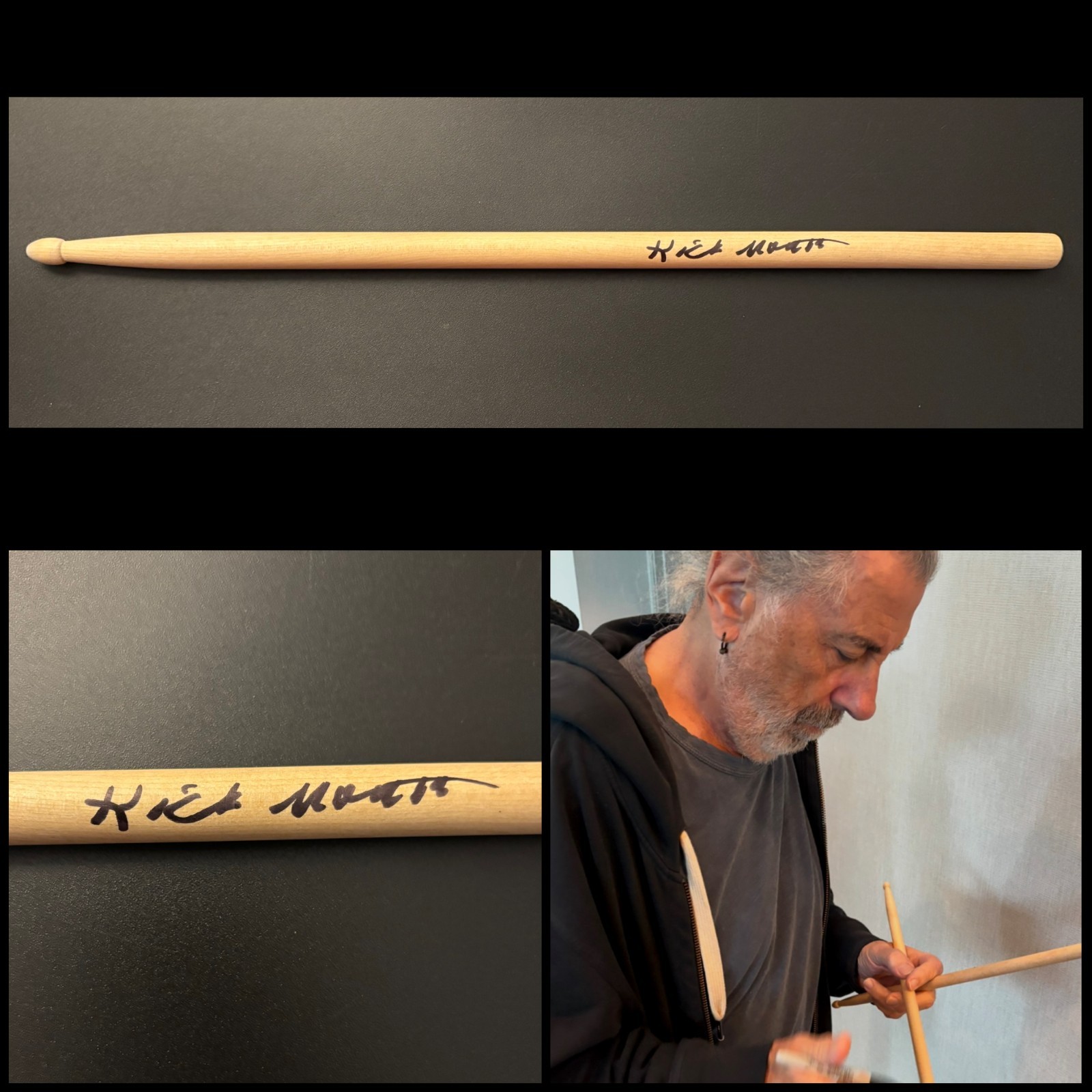 GFA Steely Dan Drummer  * RICK MAROTTA *  Signed Drumstick PROOF COA