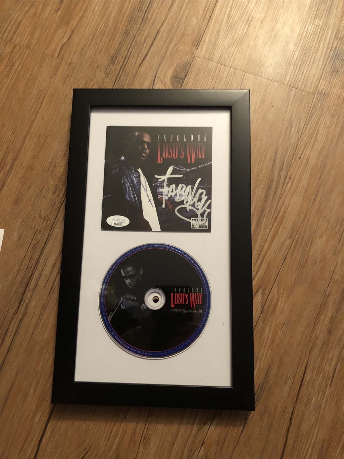 FABOLOUS Hip Hop Rapper SIGNED + FRAMED Loso's Way CD Album Jsa Certified