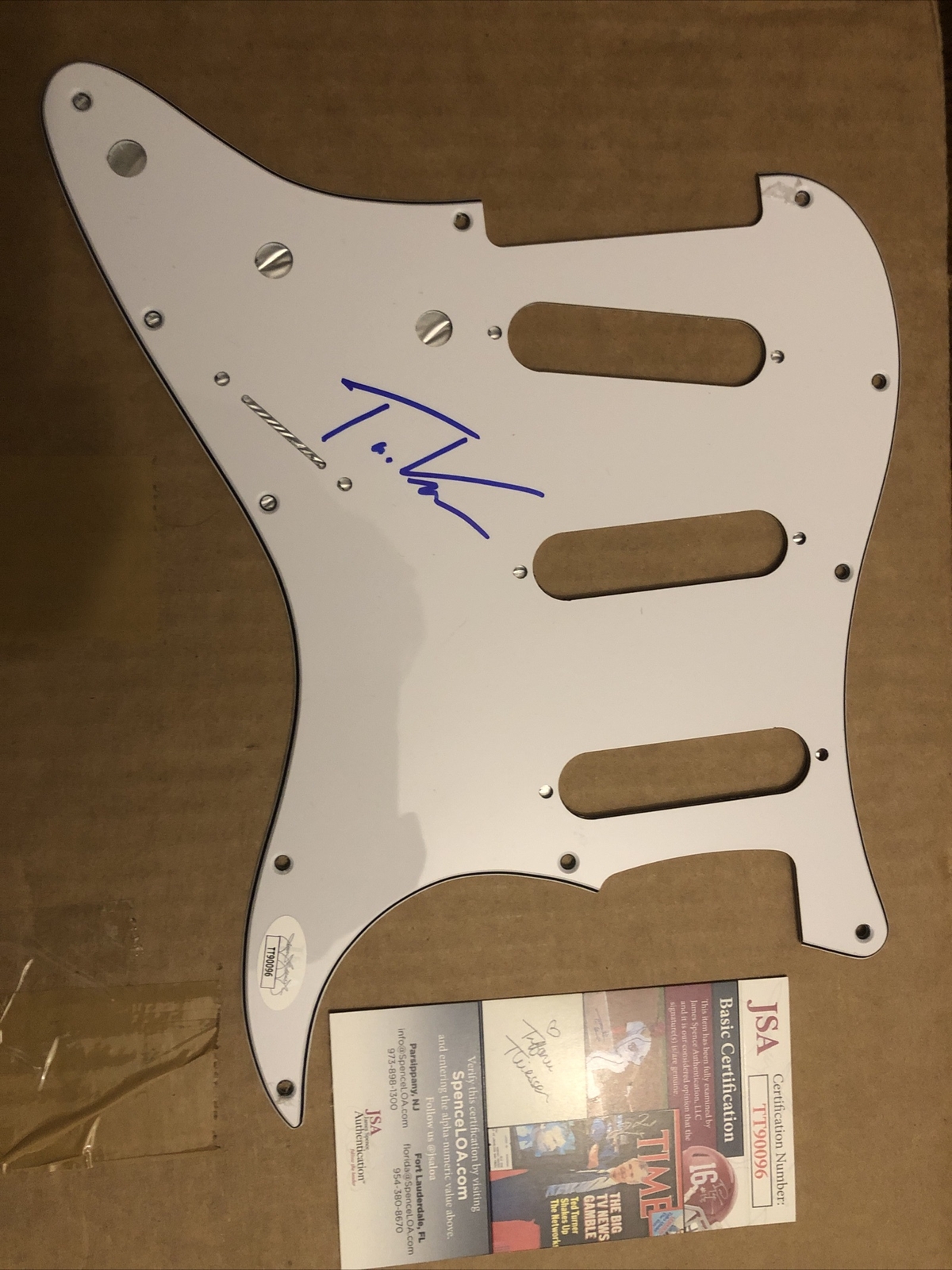 TV A.O.K & Drugs Star * TAI VERDES * Signed Electric Guitar Guard Strat