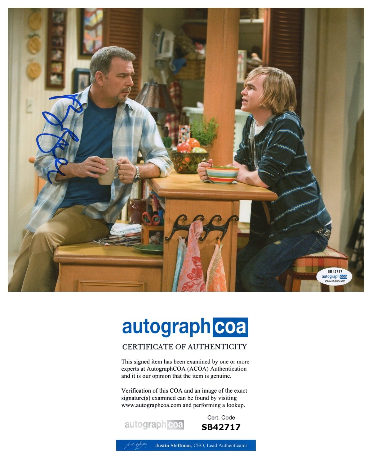 ACTOR COMEDIAN BILL ENGVALL SIGNED AUTOGRAPHED ACOA CERTIFIED Blue Collar Tour