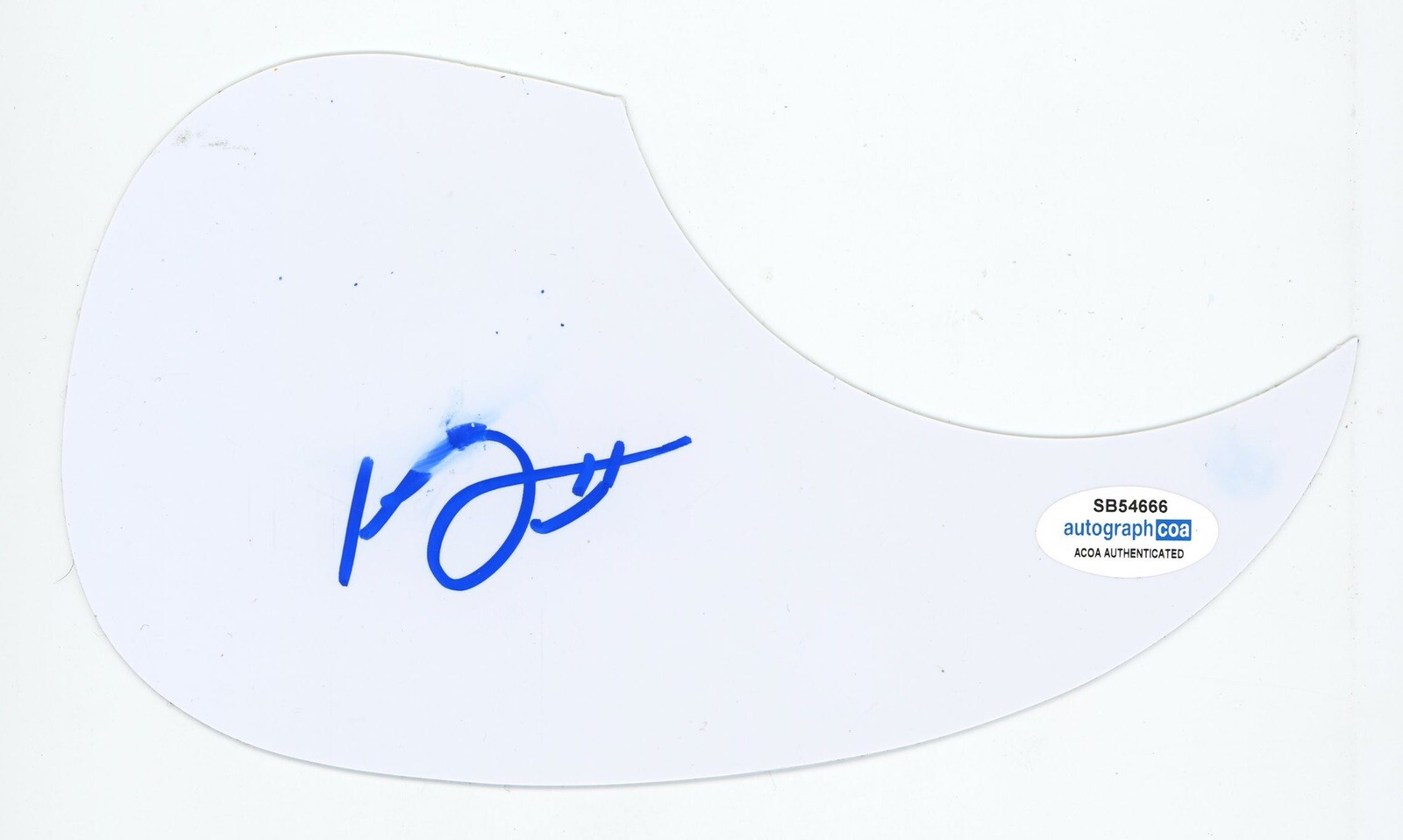 SINGER SONGWRITER KENNY ROBY SIGNED AUTOGRAPHED PICK GUARD ACOA CERTIFIED