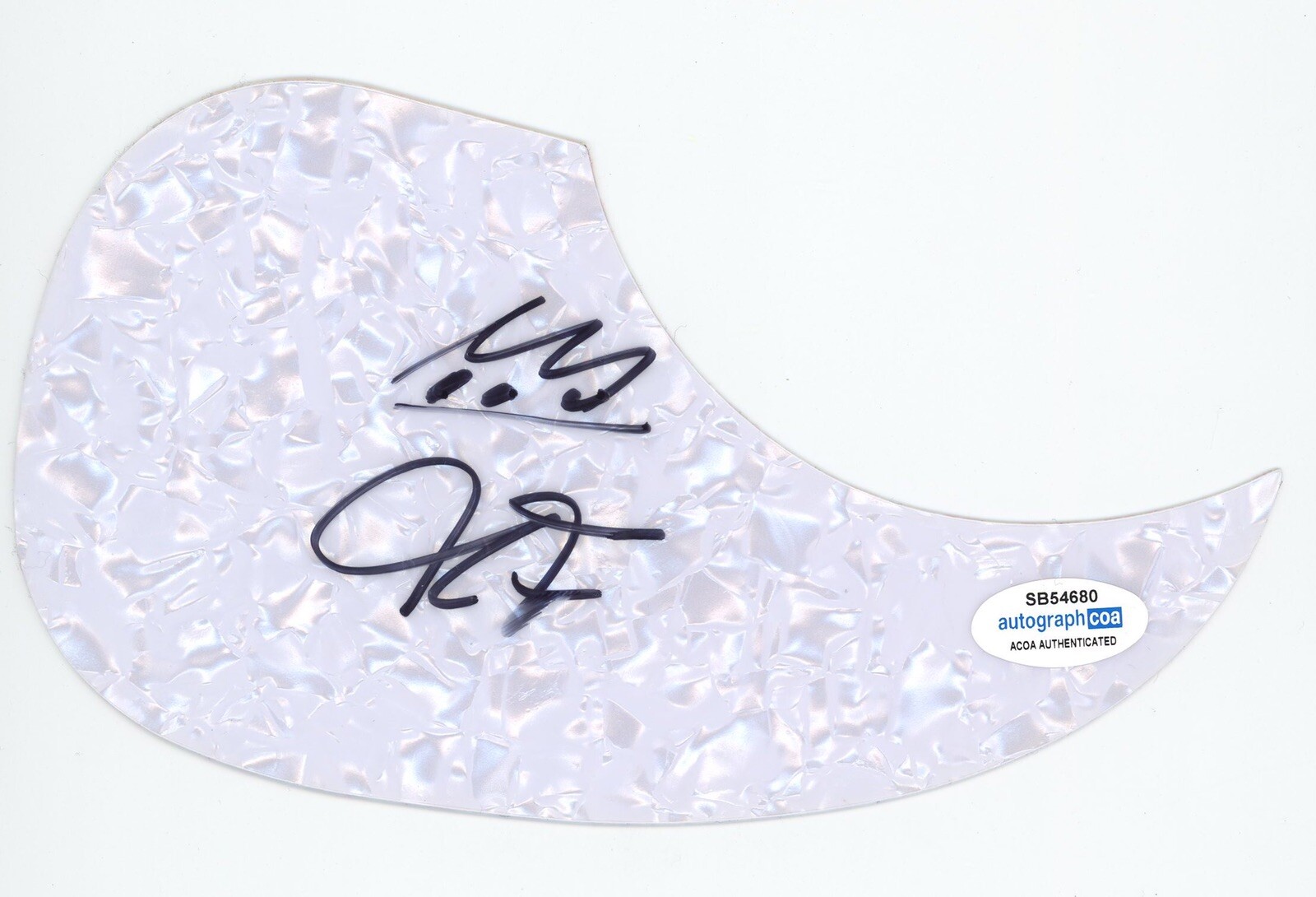 CHRISTONE KINGFISH INGRAM Signed guitar pick guard ACOA CERTIFIED Jazz Blues