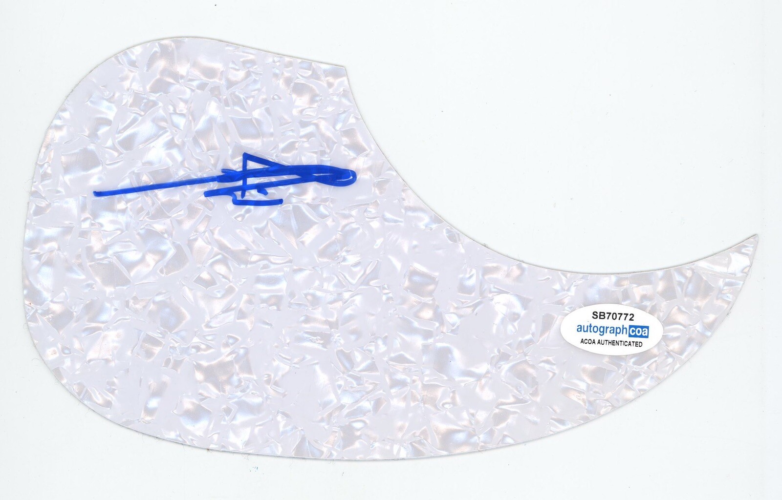 Cracker - Johnny Hickman Signed Acoustic PICKGUARD  Autographed Acoa Certified