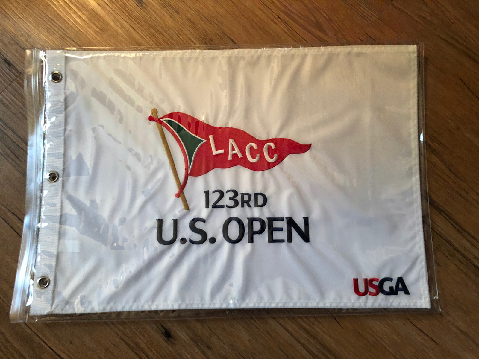 2023 US Open GOLF FLAG FROM LACC..EMBROIDERED AND OFFICIAL MERCHANDISE