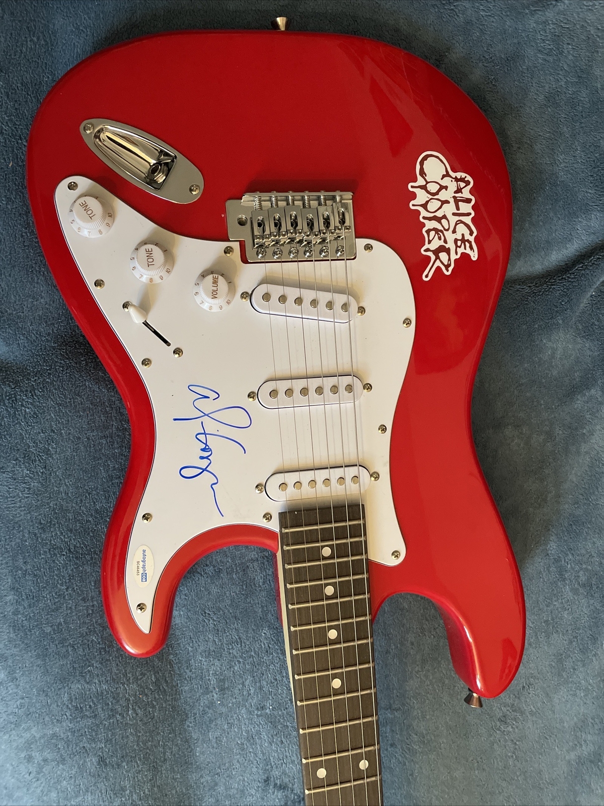 Godfather of Shock Rock* ALICE COOPER * Signed Electric Guitar ACOA With Decal