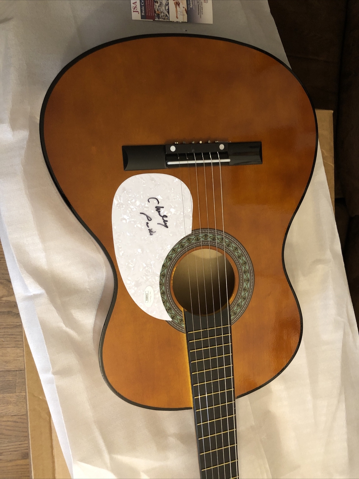 CHARLEY PRIDE SIGNED Brown ACOUSTIC GUITAR COUNTRY LEGEND Jsa Just Between You