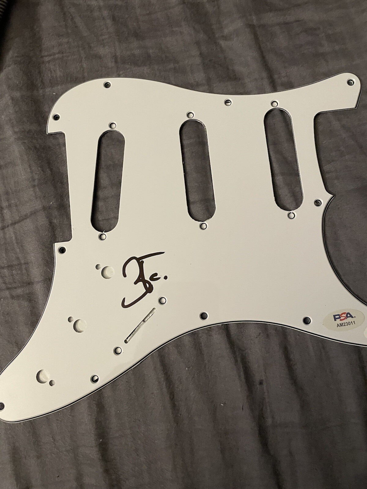 *RARE* Brandon Flowers Signed Strat  Pickguard The Killers  Acoa Coa The Killers