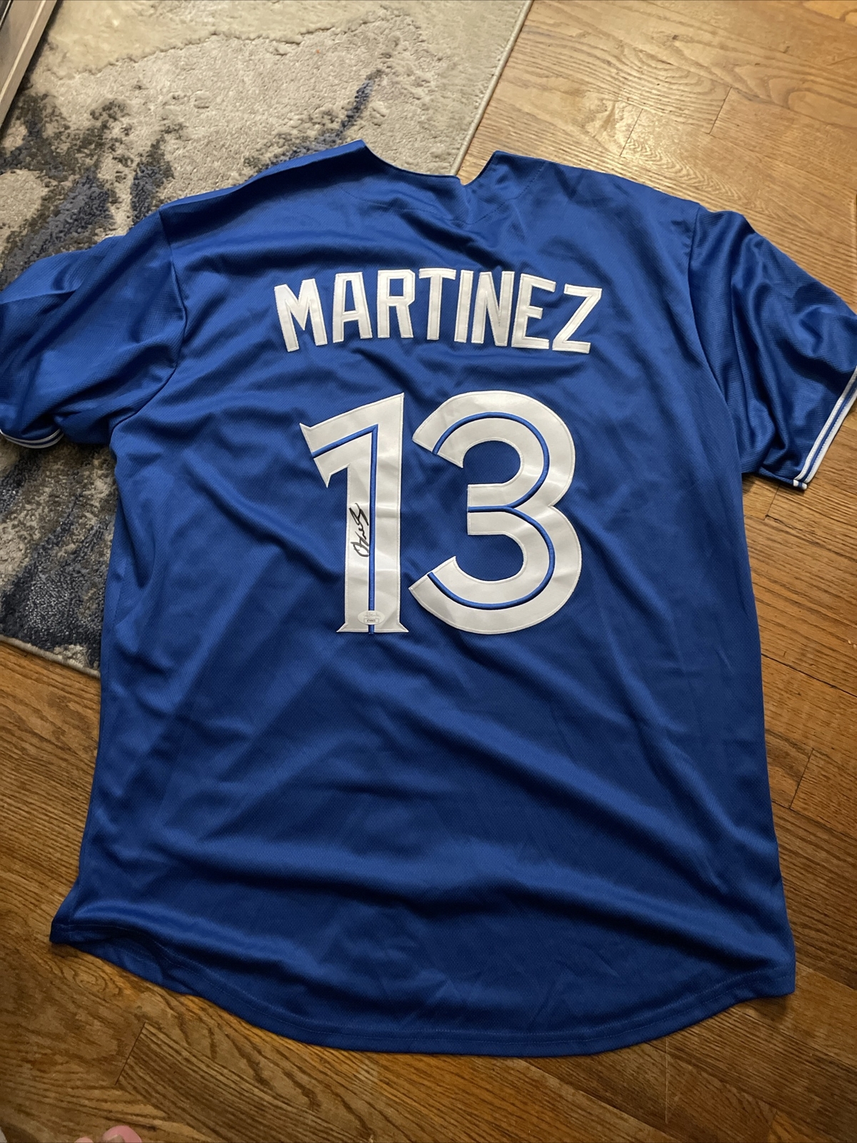 TORONTO BLUE JAYS ORELVIS MARTINEZ Signed AUTOGRAPH Jersey JSA COA XXL
