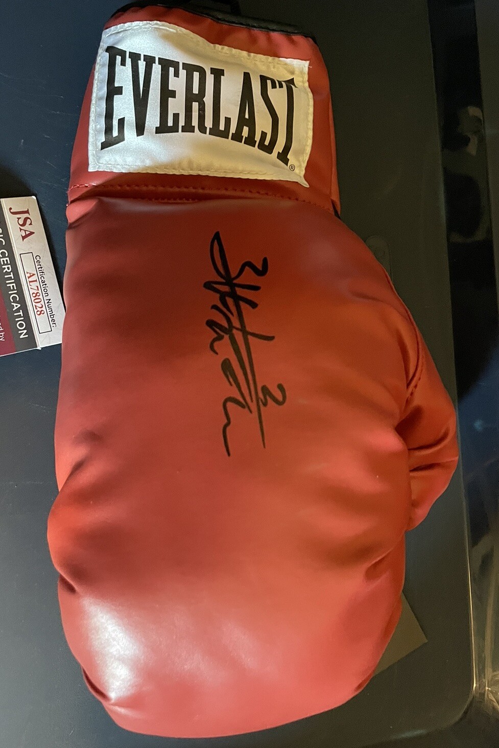 ZHILEI ZHANG SIGNED AUTOGRAPH BOXING GLOVE WBO CHAMP HEAVYWEIGHT JSA COA
