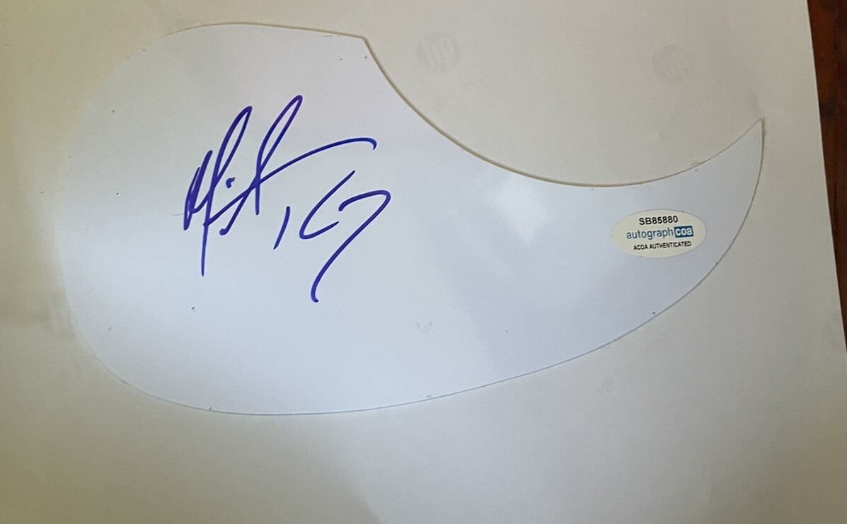 Michael Ray Country Music Signed Pick Guard for Acoustic Guitar ACOA  CERTIFIED