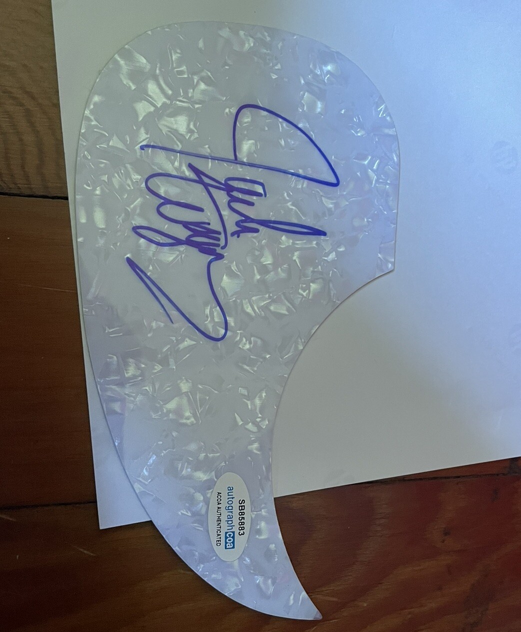 ACTOR MUSICIAN JACK WAGNER SIGNED AUTOGRAPHED PICKGUARD ACOA CERTIFIED ALL I NEE