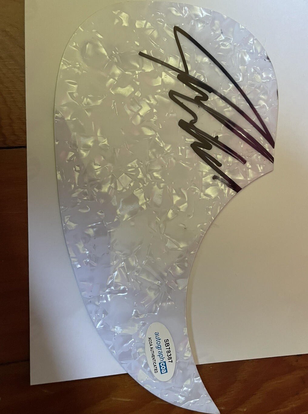 COUNTRY SINGER JOE NICHOLS SIGNED AUTOGRAPHED PICKGUARD ACOA CERTIFIED