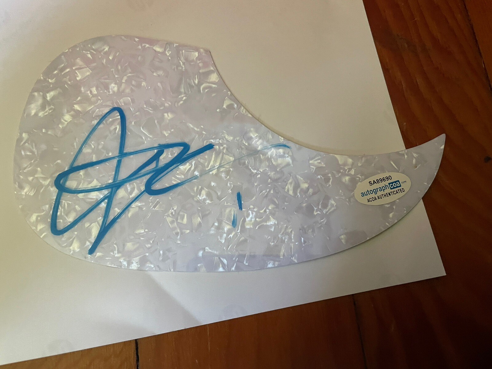 BLUES TRAVELER JOHN POPPER SIGNED AUTO ACOUSTIC GUARD ACOA CERTIFIED Legend