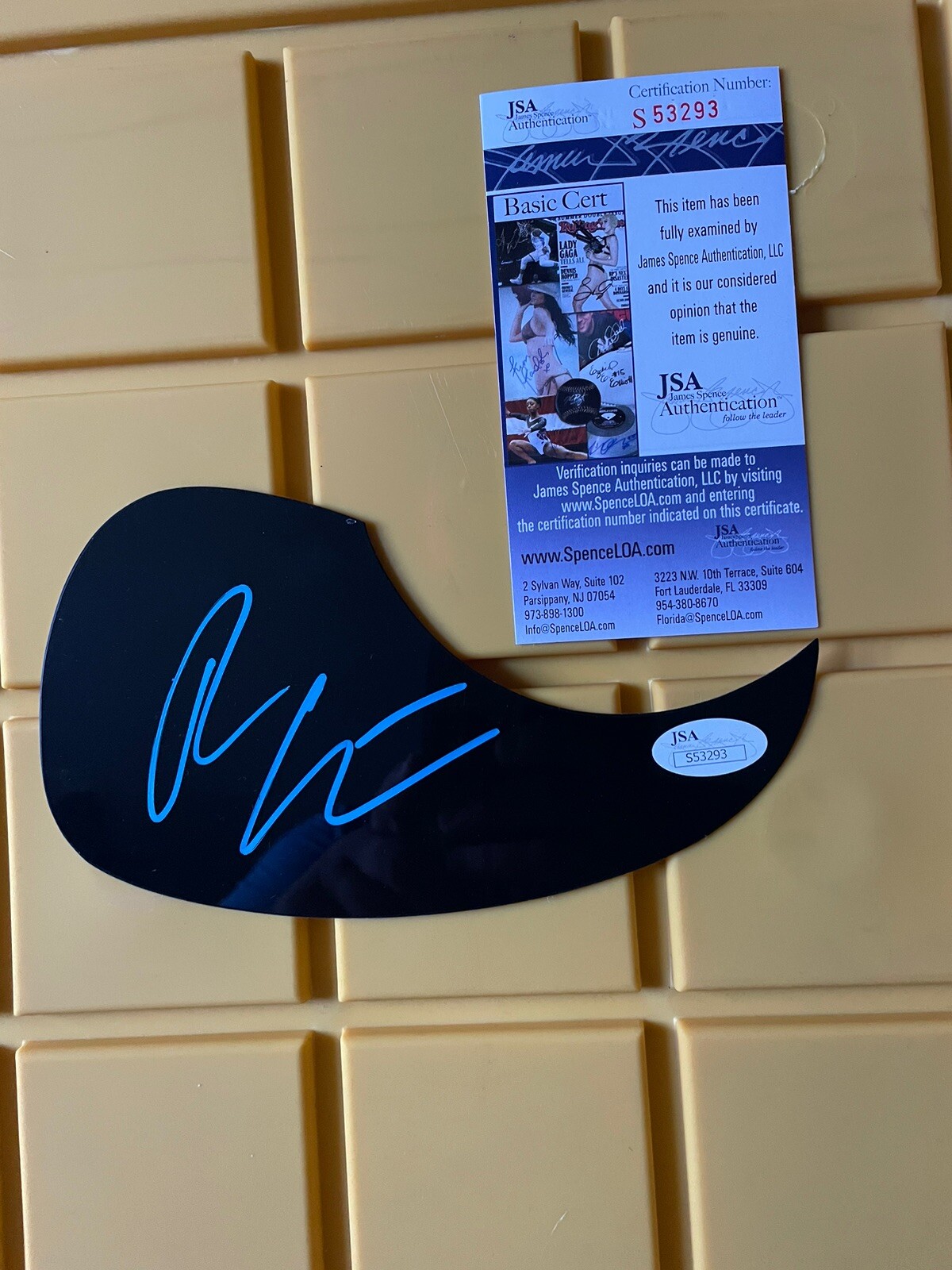 RODNEY ATKINS Signed Autograph Acoustic Guitar Pickguard Country Music JSA COA