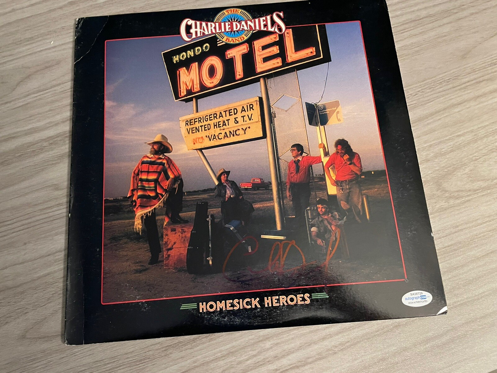 Charlie Daniels Band  SIGNED AUTOGRAPHED Homesick Heroes - ACOA CERTIFIED LEGEND