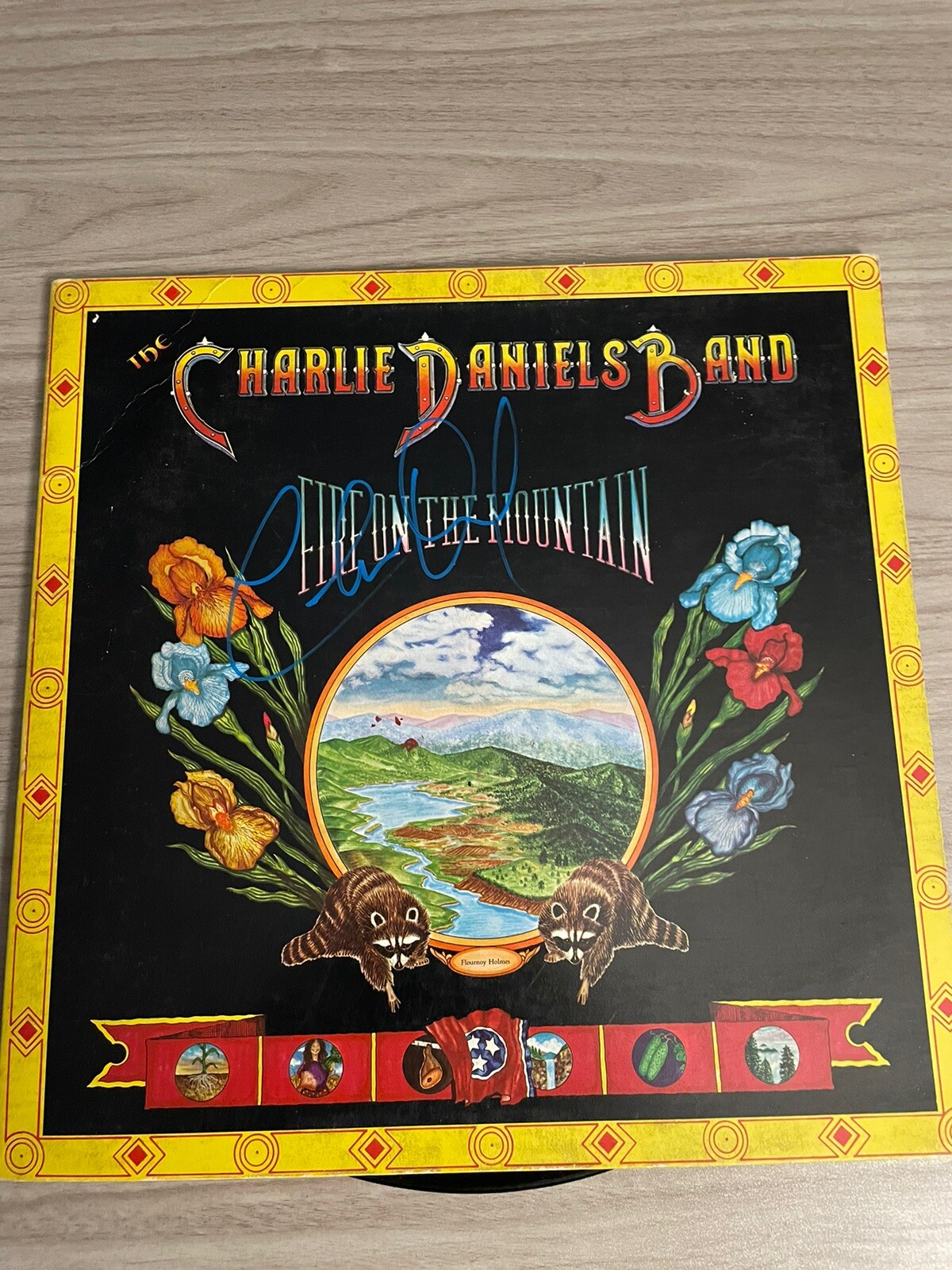 The Charlie Daniels Band Fire On The Mountain Signed Autographed Vinyl Album JSA