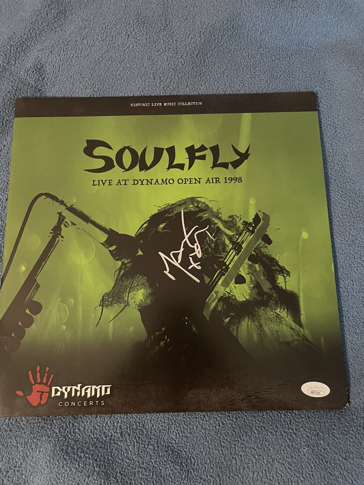 MAX CAVALERA SOULFLY SIGNED VINYL ALBUM JSA CERTIFIED LIVE AT DYNAMO OPEN AIR