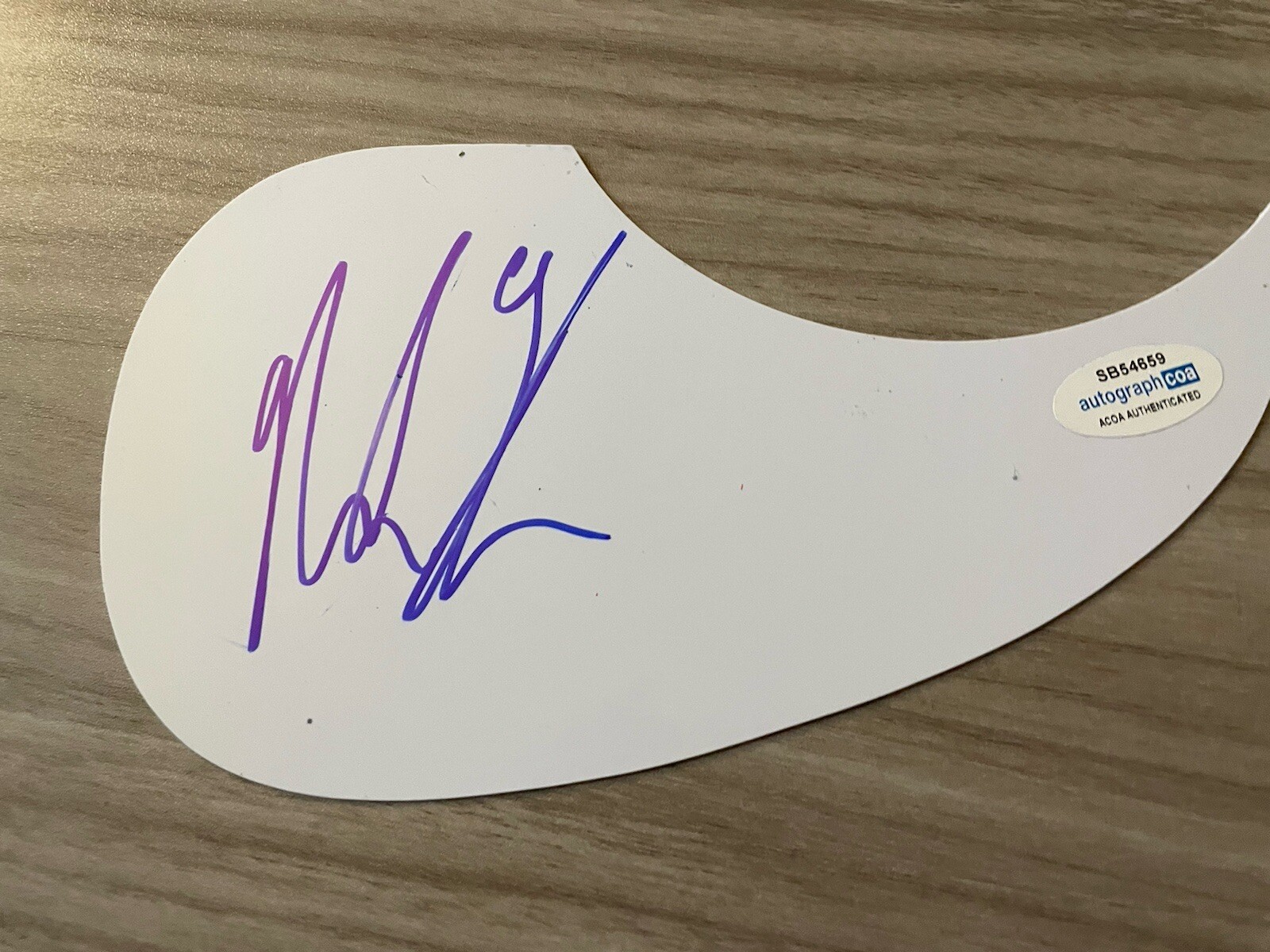 NOAH THOMPSON SIGNED AUTOGRAPH ACOUSTIC GUITAR PICKGUARD ACOA  One Day  Tonight