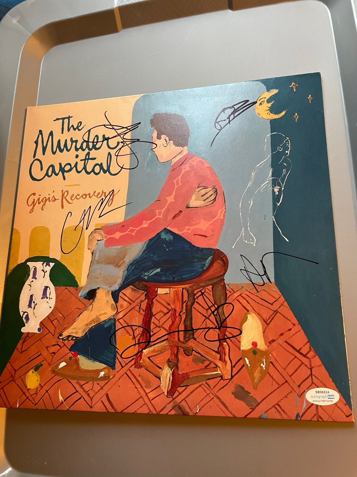 THE MURDER CAPITAL SIGNED AUTO VINYL ALBUM ACOA GIGIS RECOVERY RECORD PUNK BAND