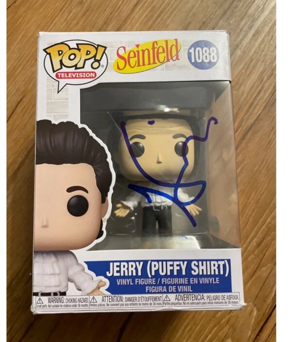 Jerry Seinfeld Signed Autographed Funko Pop #1088 Puffy Shirt ACOA COA