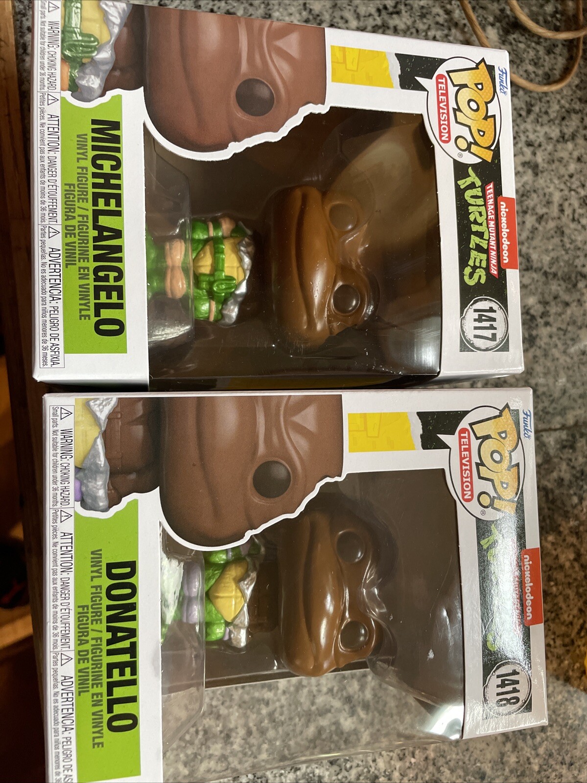 Easter TMNT Chocolate Funko Pop! Donatello 1418 Michelangelo 1417 Vinyl Figure