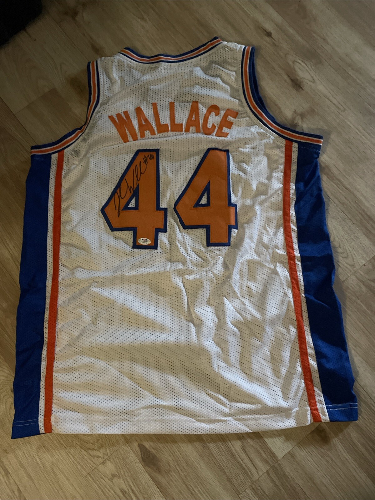 SYRACUSE ORANGE- JOHN WALLACE SIGNED AUTOGRAPH JERSEY PSA  COA CUSE