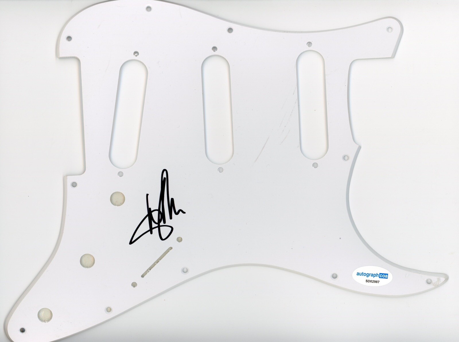 JOHN O’ CALLAGHAN SIGNED AUTOGRAPH STRAT GUITAR PICKGUARD ACOA THE MAINE