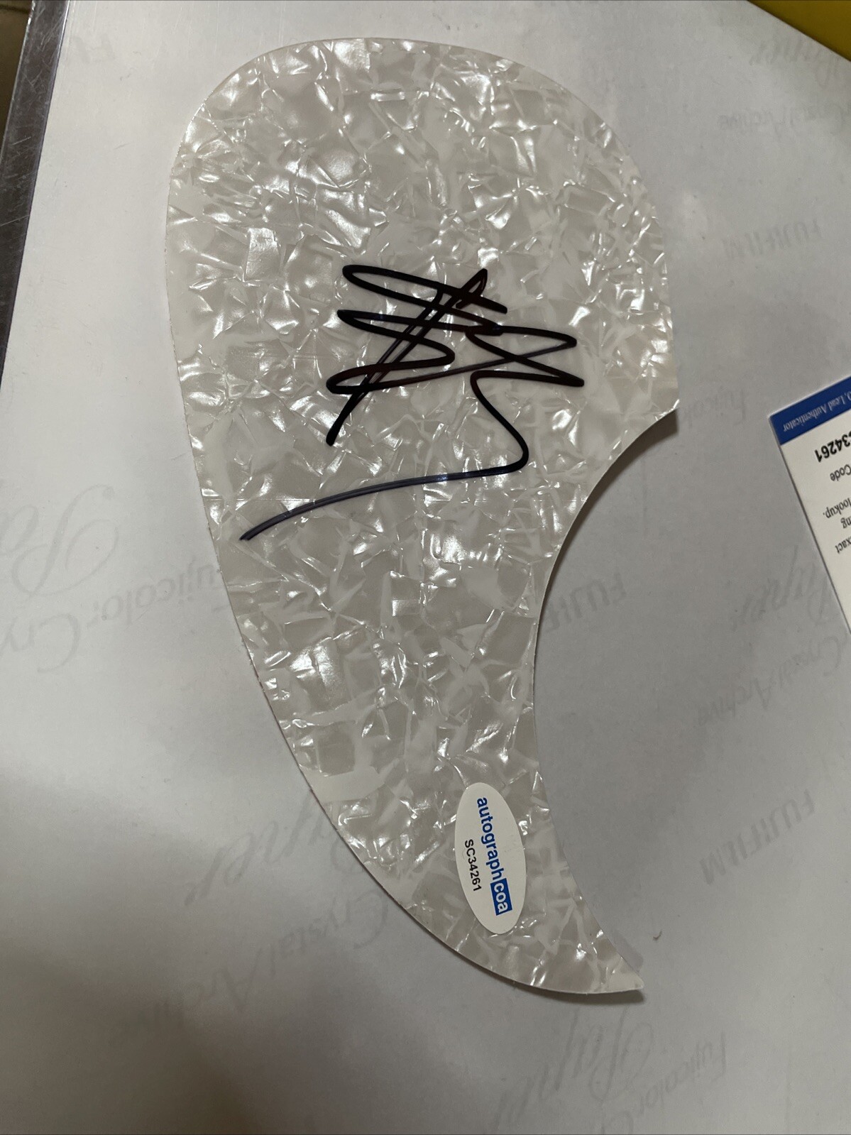The Rocket Summer REAL hand SIGNED Pickguard Autographed Bryce Avary ACOA COA