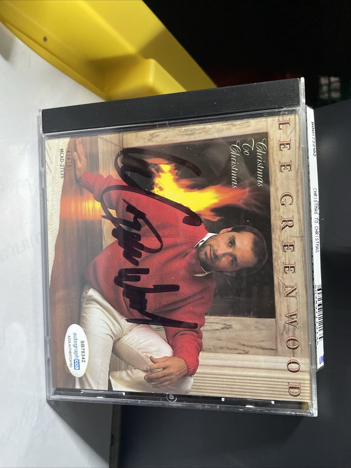 COUNTRY STAR LEE GREENWOOD SIGNED AUTOGRAPHED CD ACOA CERTIFIED CHRISTMAS