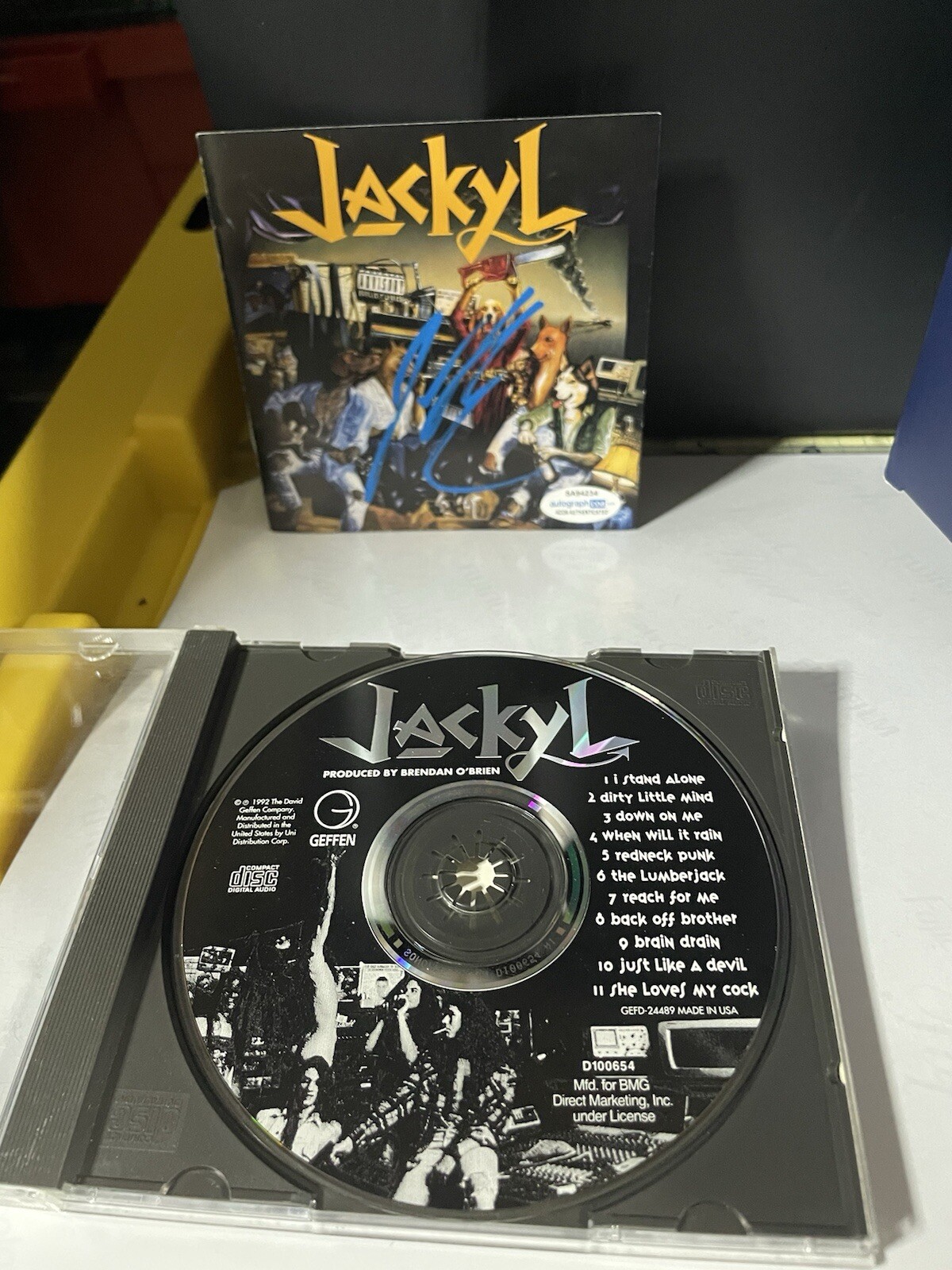 Jackyl JESSE JAMES DUPREE SIGNED  Autographed Self-Titled CD ACOA CERTIFIED