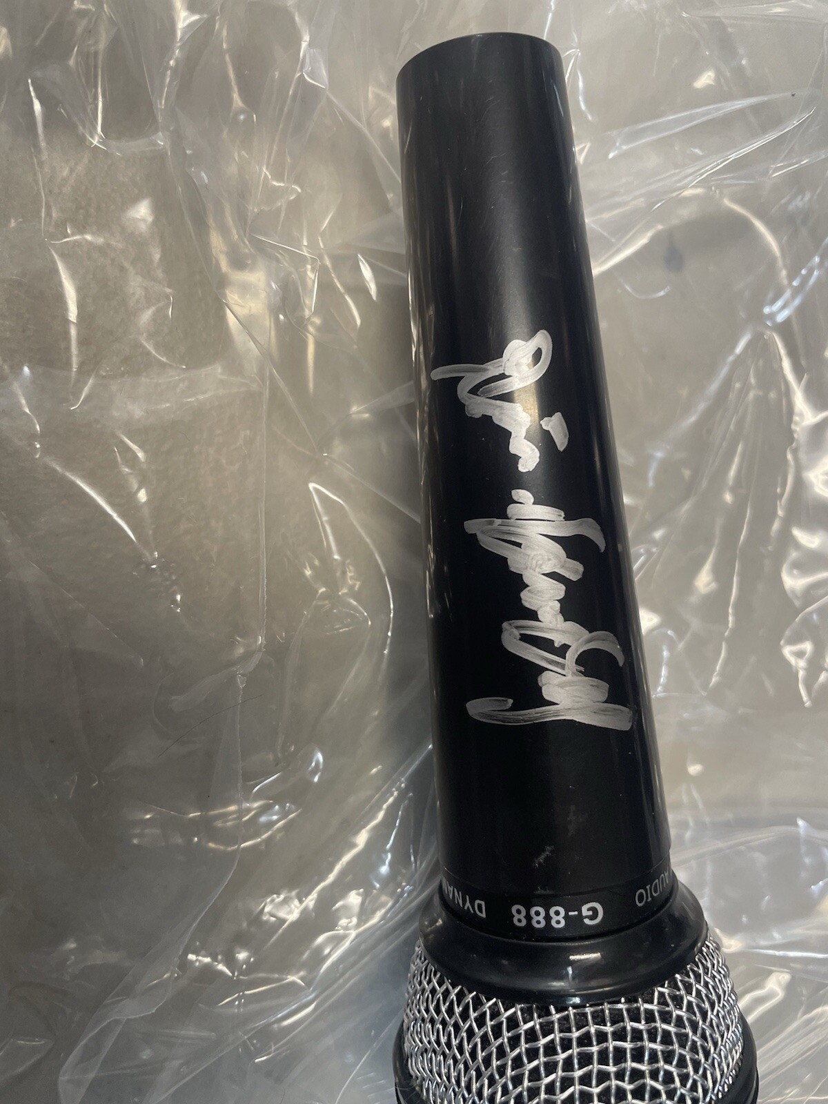 JIM LAMPLEY HBO Signed Autographed Microphone  JSA Hof  Rare Announcer
