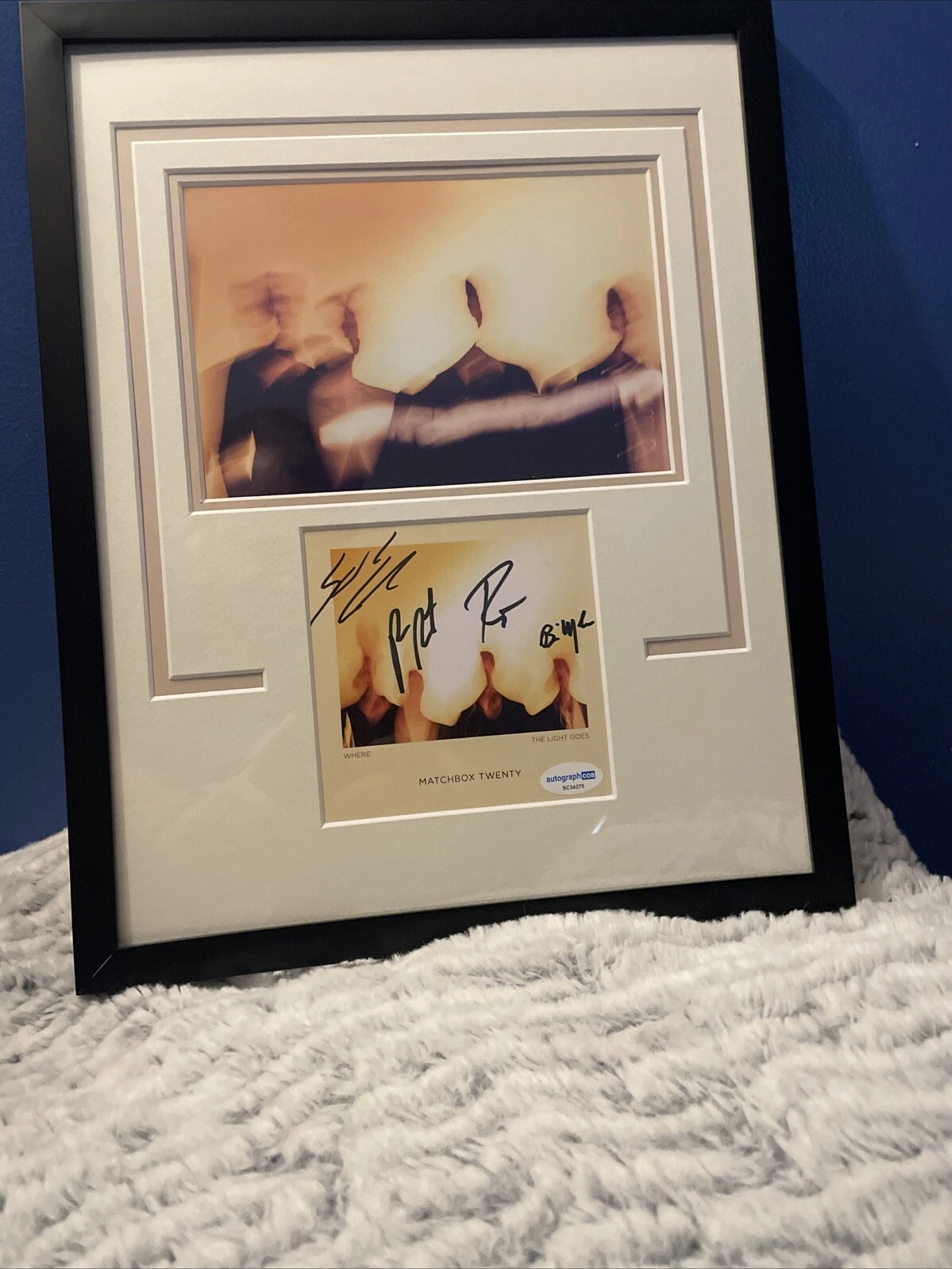 Matchbox Twenty Signed Autograph Where the Light Goes CD Framed ACOA THOMAS 11