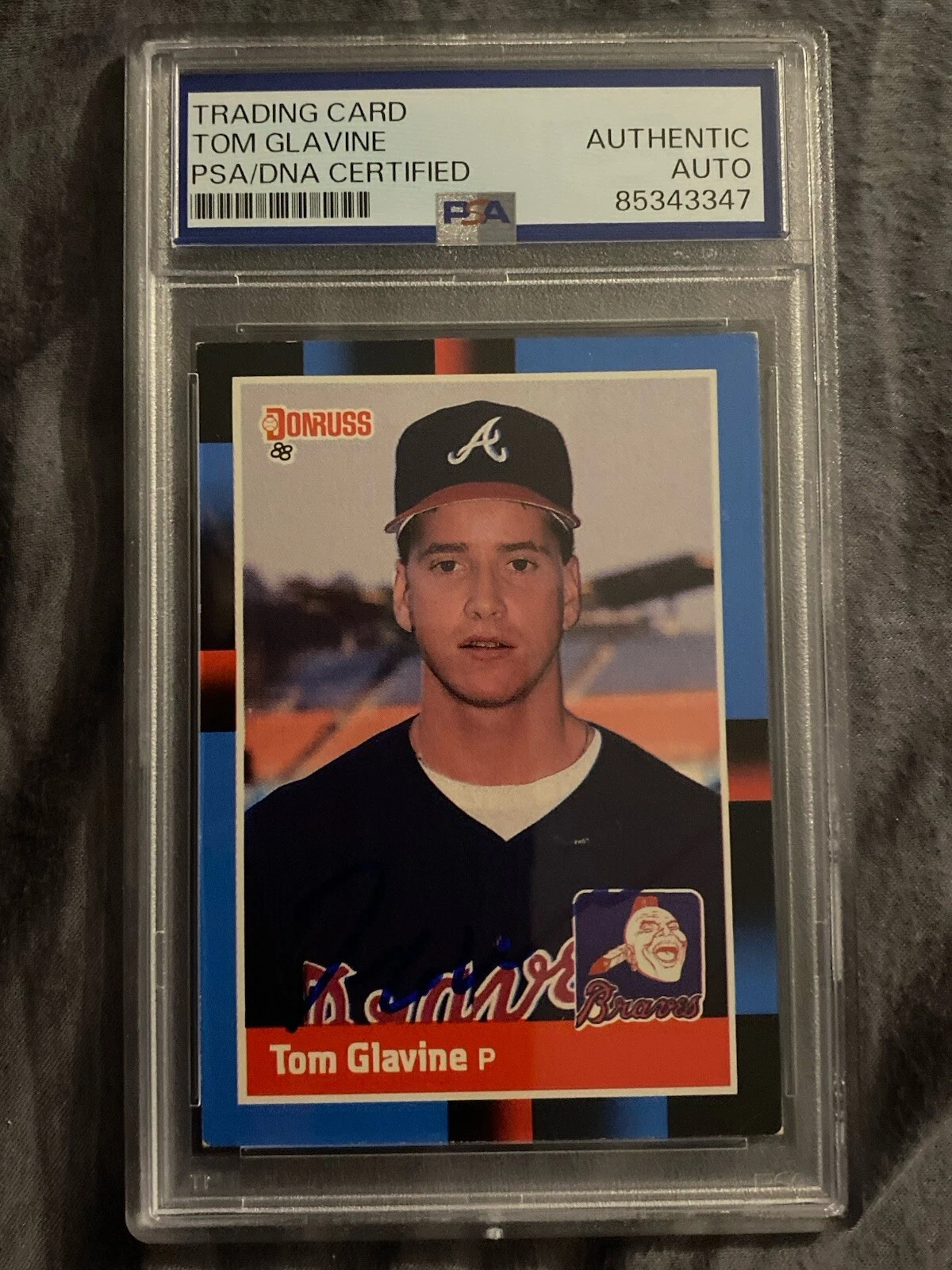 Tom Glavine 1988 Donruss #644 RC Rookie Autographed Signed PSA SLABBED
