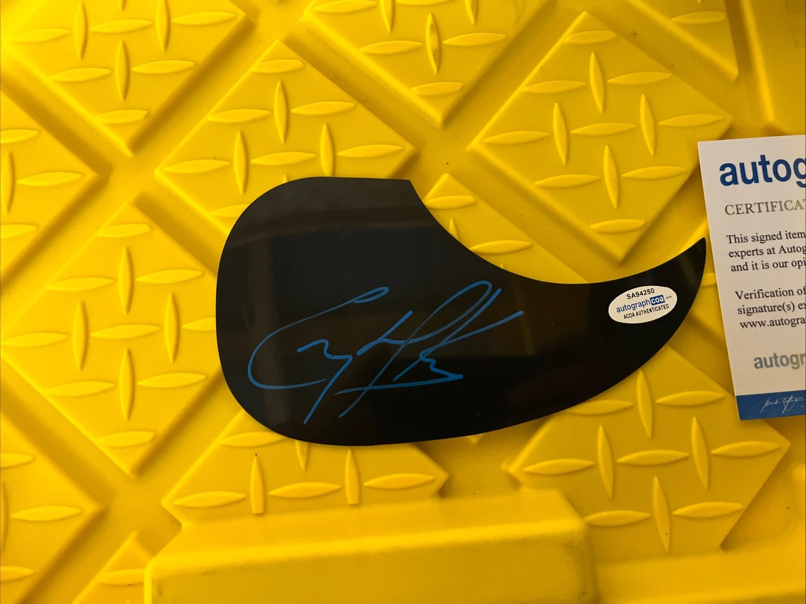 COUNTRY MUSICIAN CORY MARKS SIGNED AUTOGRAPHED PICKGUARD ACOA CERTIFIED WHO I AM
