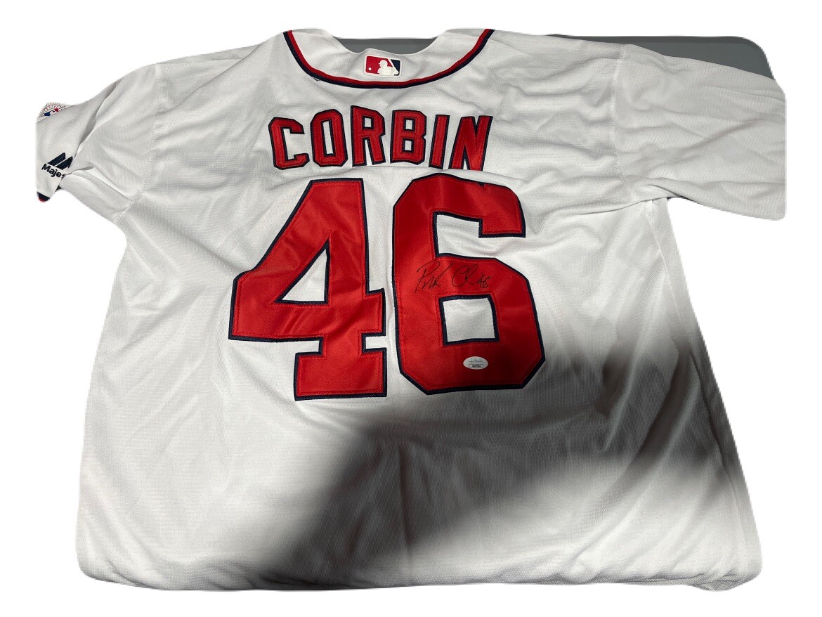 WASHINGTON NATIONALS PATRICK CORBIN SIGNED AUTOGRAPHED JERSEY JSA COA Xl