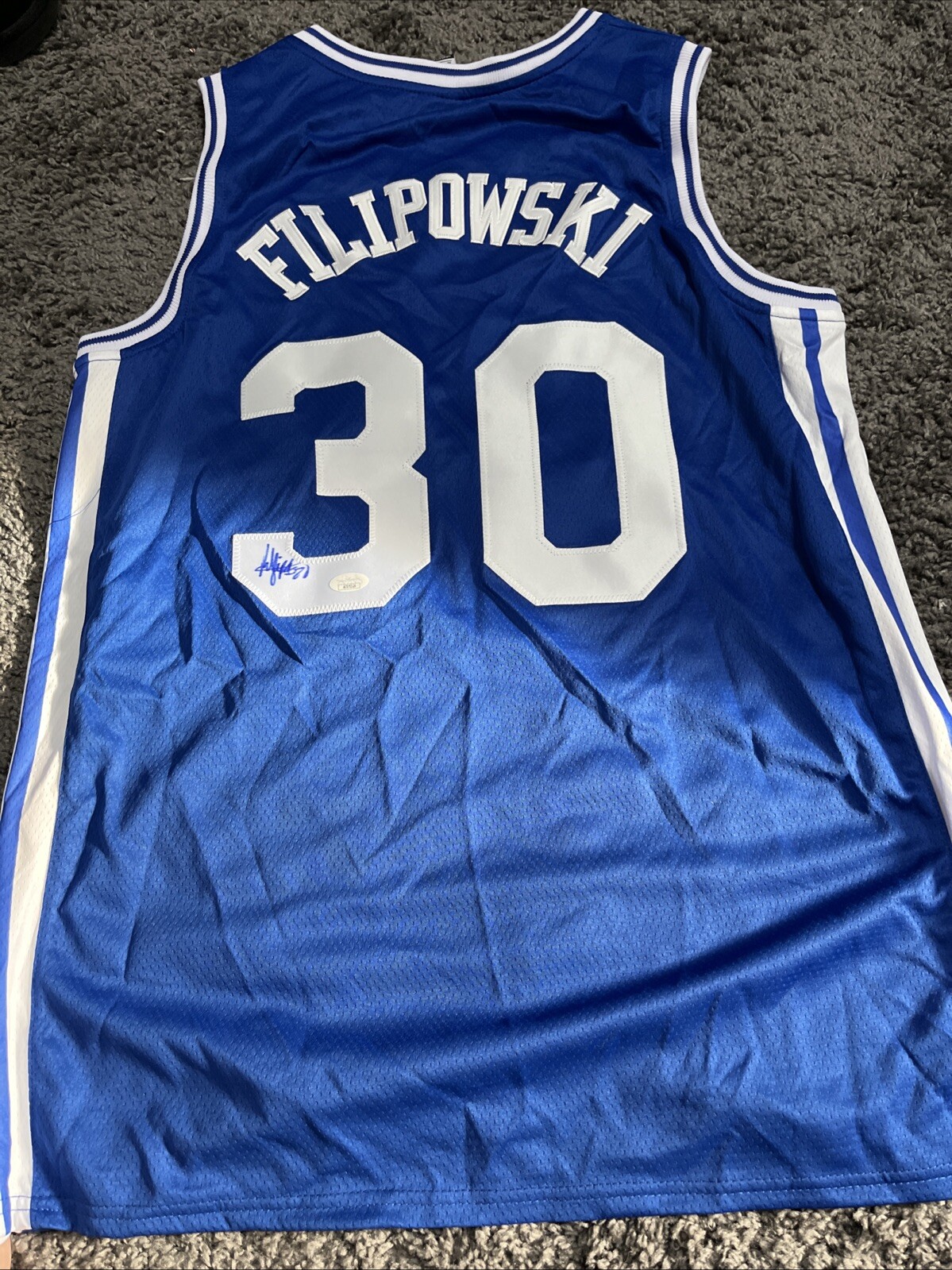 Kyle Filipowski Signed Duke  Jersey JSA Certified Xl Autographed